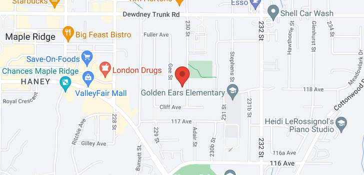 map of 11801 230TH STREET